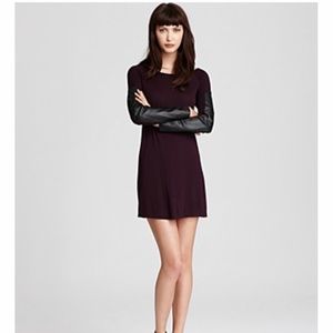 AIKO Dress w/Lambskin Leather Trim